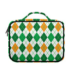 St Patrick's Day Argyle Pattern Print Briefcase Bible Bag