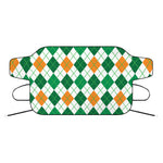 St Patrick's Day Argyle Pattern Print Car Windshield Snow Cover