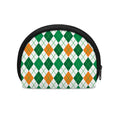 St Patrick's Day Argyle Pattern Print Coin Purse