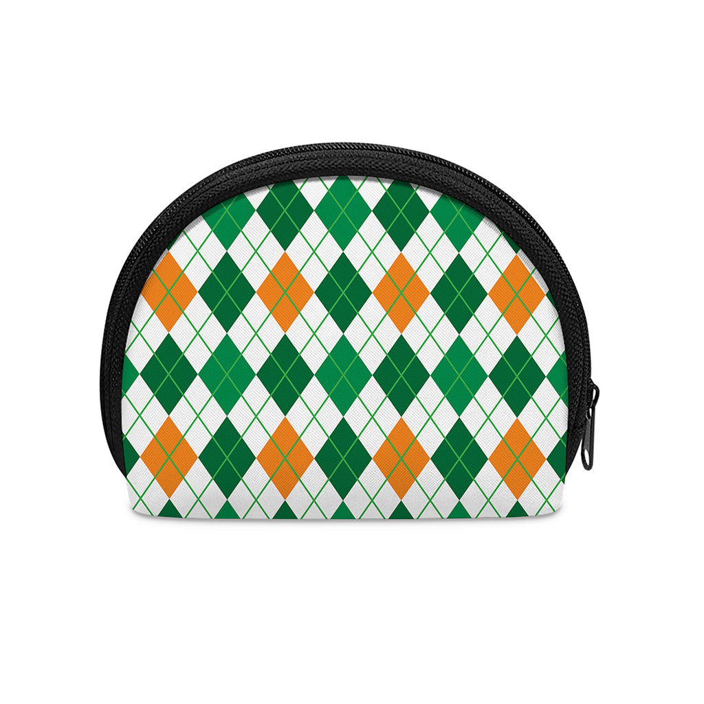 St Patrick's Day Argyle Pattern Print Coin Purse