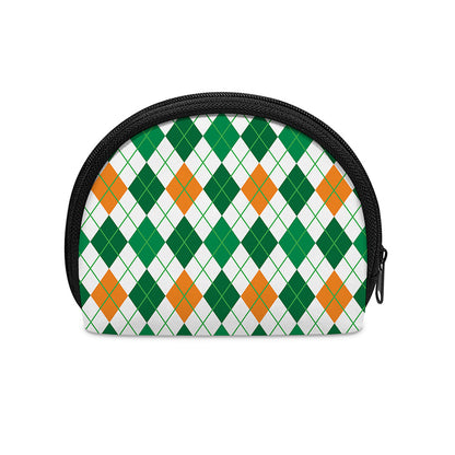 St Patrick's Day Argyle Pattern Print Coin Purse