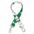 St Patrick's Day Argyle Pattern Print Dog Seat Belt