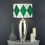 St Patrick's Day Argyle Pattern Print Drum Lamp Shade
