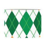 St Patrick's Day Argyle Pattern Print Drum Lamp Shade