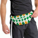 St Patrick's Day Argyle Pattern Print Fanny Pack