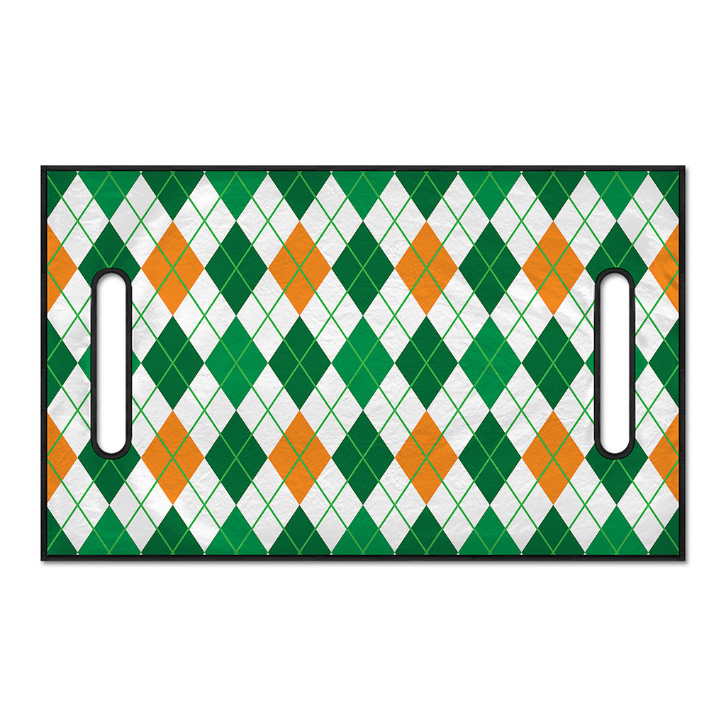 St Patrick's Day Argyle Pattern Print Golf Cart Seat Cover