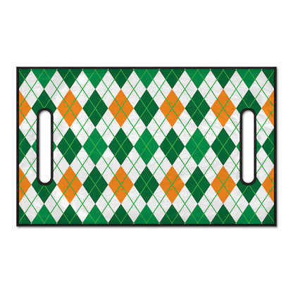 St Patrick's Day Argyle Pattern Print Golf Cart Seat Cover