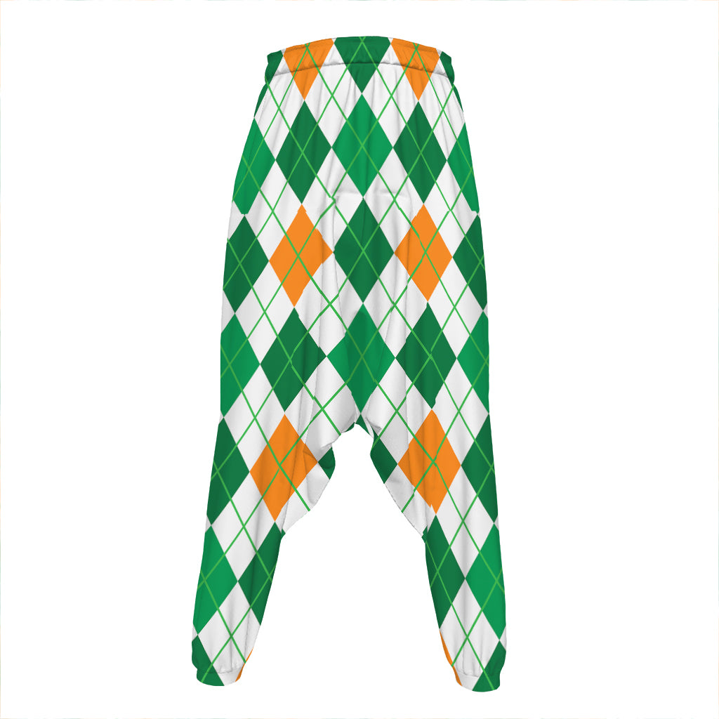 St Patrick's Day Argyle Pattern Print Hammer Pants