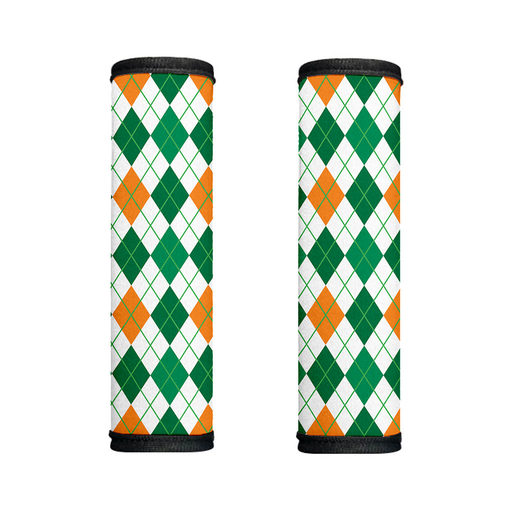 St Patrick's Day Argyle Pattern Print Handle Covers