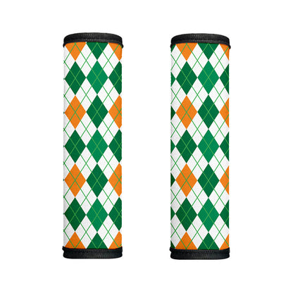 St Patrick's Day Argyle Pattern Print Handle Covers