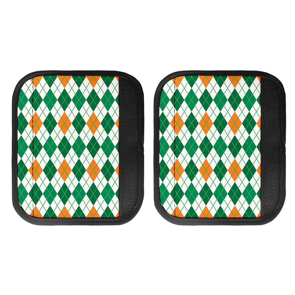 St Patrick's Day Argyle Pattern Print Handle Covers