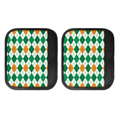 St Patrick's Day Argyle Pattern Print Handle Covers