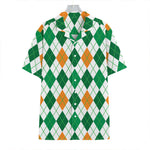 St Patrick's Day Argyle Pattern Print Hawaiian Shirt