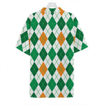 St Patrick's Day Argyle Pattern Print Hawaiian Shirt