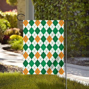 St Patrick's Day Argyle Pattern Print House Flag