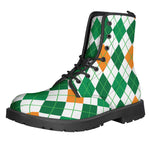 St Patrick's Day Argyle Pattern Print Backpack