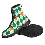 St Patrick's Day Argyle Pattern Print Backpack