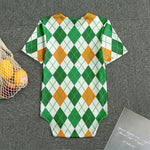 St Patrick's Day Argyle Pattern Print Men's Bodysuit