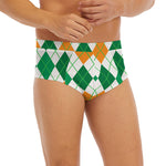 St Patrick's Day Argyle Pattern Print Men's Briefs