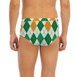 St Patrick's Day Argyle Pattern Print Men's Briefs
