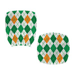 St Patrick's Day Argyle Pattern Print Office Chair Cover