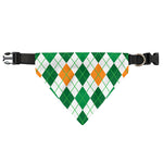 St Patrick's Day Argyle Pattern Print Over The Collar Dog Bandana