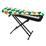 St Patrick's Day Argyle Pattern Print Piano Keyboard Cover