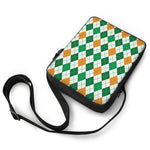 St Patrick's Day Argyle Pattern Print Rectangular Crossbody Bag