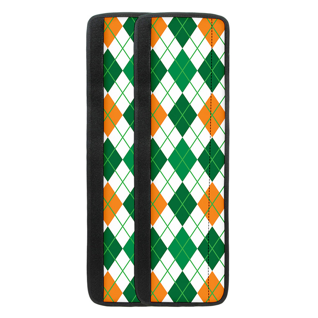 St Patrick's Day Argyle Pattern Print Refrigerator Handle Covers