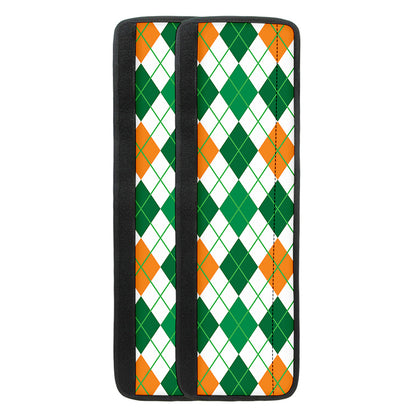 St Patrick's Day Argyle Pattern Print Refrigerator Handle Covers