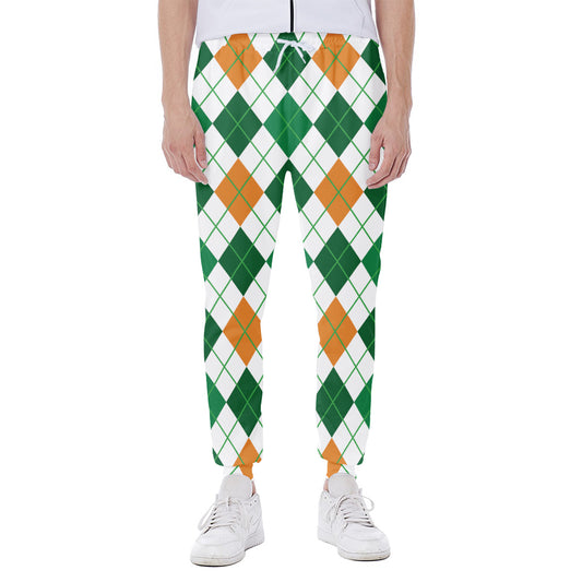 St Patrick's Day Argyle Pattern Print Scuba Joggers