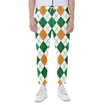 St Patrick's Day Argyle Pattern Print Scuba Joggers