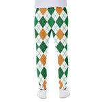 St Patrick's Day Argyle Pattern Print Scuba Joggers