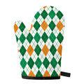 St Patrick's Day Argyle Pattern Print Single Oven Mitt