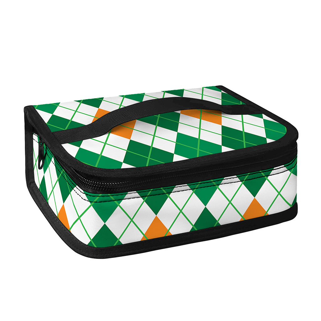 St Patrick's Day Argyle Pattern Print Small Lunch Bag