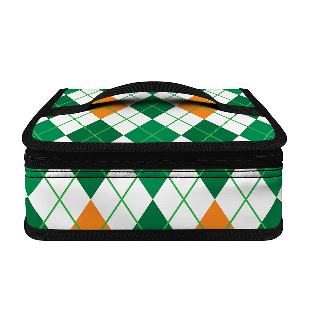 St Patrick's Day Argyle Pattern Print Small Lunch Bag