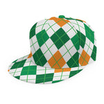 St Patrick's Day Argyle Pattern Print Snapback Cap