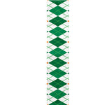 St Patrick's Day Argyle Pattern Print Table Runner