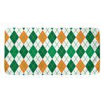 St Patrick's Day Argyle Pattern Print Towel