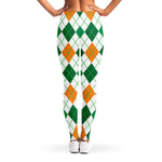 St Patrick's Day Argyle Pattern Print Women's Leggings