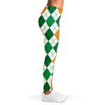 St Patrick's Day Argyle Pattern Print Women's Leggings