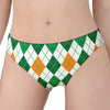 St Patrick's Day Argyle Pattern Print Women's Panties