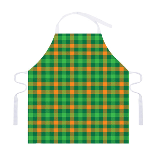 St. Patrick's Day Buffalo Check Print Adjustable Apron