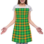 St. Patrick's Day Buffalo Check Print Adjustable Apron
