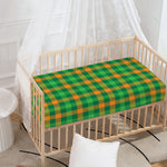 St. Patrick's Day Buffalo Check Print Baby Crib Sheet