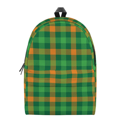 St. Patrick's Day Buffalo Check Print Backpack