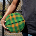 St. Patrick's Day Buffalo Check Print Basketball