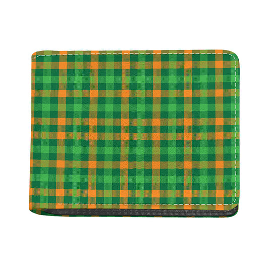 St. Patrick's Day Buffalo Check Print Bifold Wallet