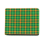 St. Patrick's Day Buffalo Check Print Bifold Wallet