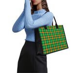 St. Patrick's Day Buffalo Check Print Canvas Tote Bag